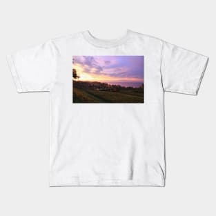 Surise over a Camp Site near Hagnau - Lake Constance Kids T-Shirt